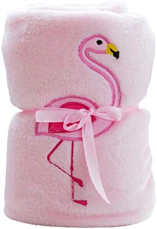 DAYSAIRY Flamingo Blanket, Pink Flamingo Rolled Up Plush Air Conditioning Cover Nap Blanket-Pink