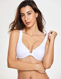 Sujetador de espalda cruzada para dama, cómodo y con cobertura completa, sin espuma