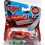 Disney / Pixar CARS Movie 155 Die Cast Car with Lenticular Eyes Lightning McQueen with Shovel