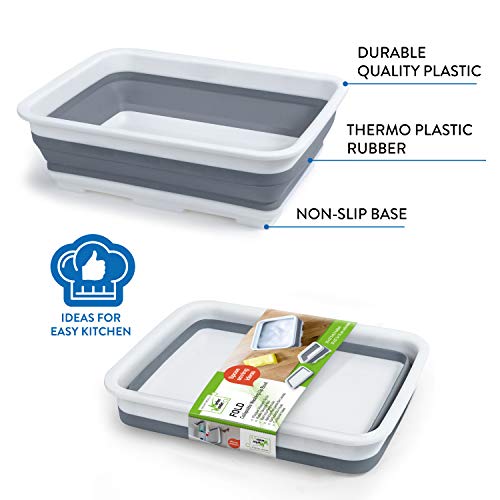 Wonder Worker FOLD collapsible washing up bowl foldable 14.6 X 10.8 X 4.7"