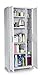 Keter Optima Wonder Free Standing Plastic Tall Storage Cabinet with 4 Adjustable Shelves, 72