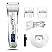 Hair Clippers, High Performance LED Hair Trimmer Kit for Men with LED Screen Cordless Hair Clippers, Secure Guide, Charging Base, Cordless USB Rechargeable Waterproof Haircut Kit (White)