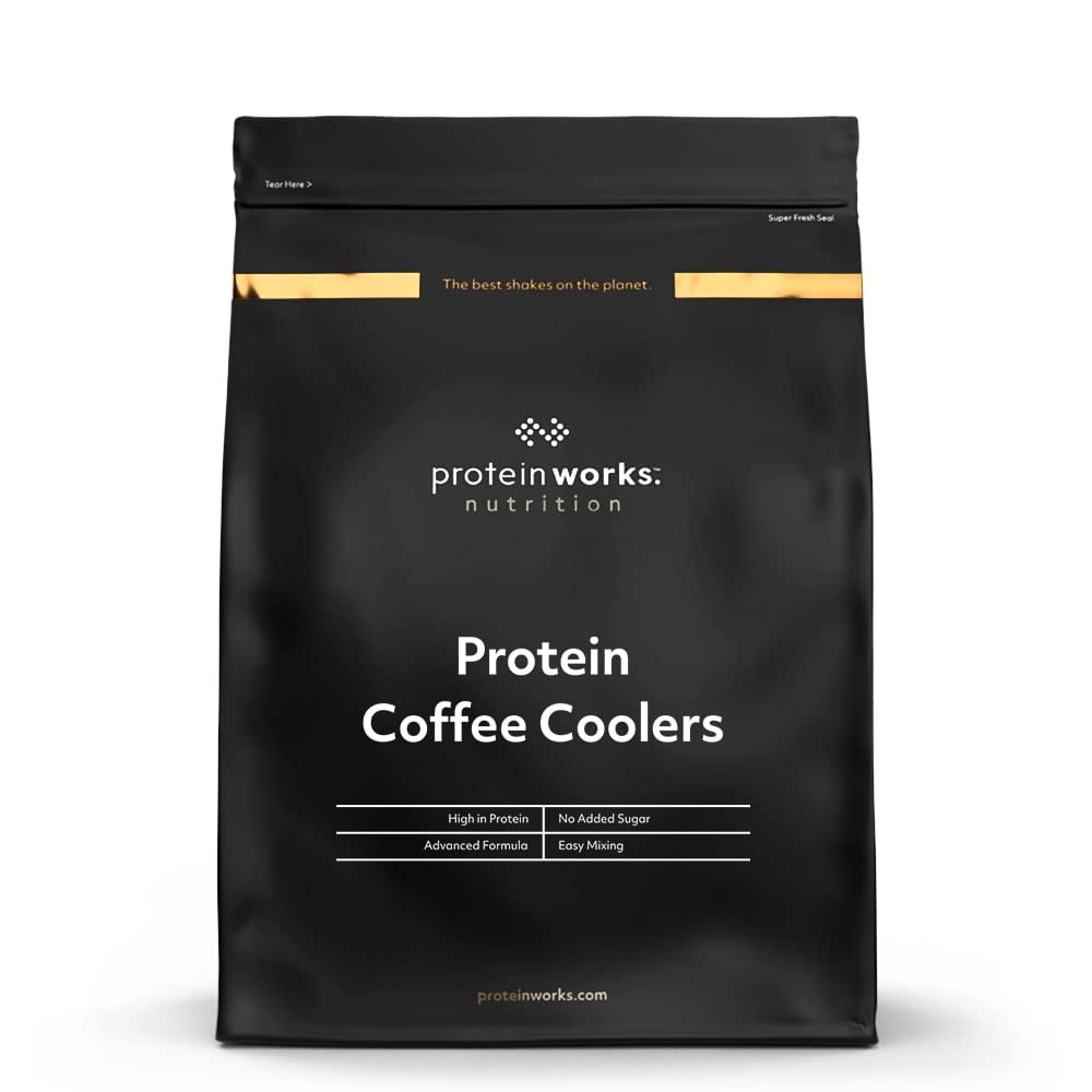 Protein Works - Protein Coffee Coolers | 22g Protein, 120mg Caffeine | Protein Coffee Powder | 16 Servings | Matcha Latte | 500g