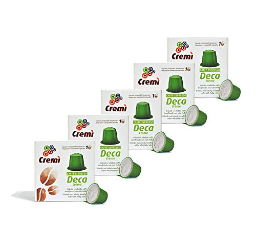 Caffè Crème Brand - 50 Nespresso kompatible Kaffeekapseln - Decacrème-Mischung