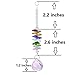 Aiskaer 6pcs Beautiful Colorful Crystal Ball Pendant Chandelier Decor Hanging Prism Ornaments,Crystal Ornament Ball Suncatcher Window Prisms,Feng Shui Faceted Ball