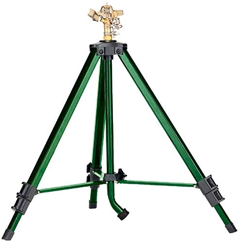 Orbit Heavy Duty Brass Lawn Impact Sprinkler on Tripod Base, Water Yard - 58308D