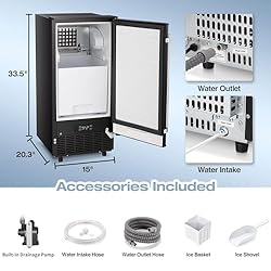 Kismile Built-in Ice Maker Machine, Commercial Lab