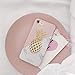 YeLoveHaw Designed for iPhone 7/8 / SE 2020 Case for Girls, Flexible Soft Slim Fit Full Protective Cute Phone Case with Marble and Golden Pineapple Pattern (Marble Pineapple)