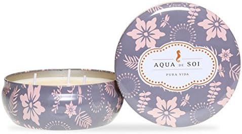 The SOi Company Aqua de SOi 100% Premium Natural Soy Candle, 21 Ounces Triple Wick, Pura Vida