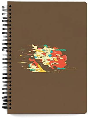 MOTIVATE BOX India, Minds in Cloud Designer Spiral Notebooks with Plain Sketch Paper (A5 Size - 72 Pages)
