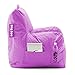 Big Joe Dorm Bean Bag Chair with Drink Holder and Pocket, Radiant Orchid Smartmax, Durable Polyester Nylon Blend, 3 feet