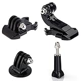 SHOOT 4in1 Kit Tripod adapter + J-Hook Buckle Mount + Quick Release Buckle + Long Screw for Gopro Hero 4/3+/3 sj4000 cameras