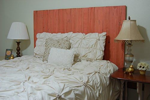 Coral Headboard Weathered King Size, Hanger Style, Handcrafted. Mounts on Wall. Easy Installation