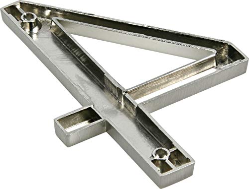 Distinctions by Hillman 843324 4-Inch Brushed Nickel Flush-Mount House Number 4