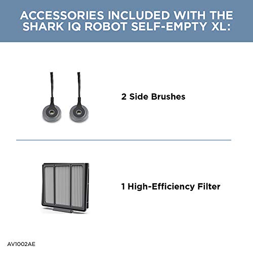 Shark IQ Robot Vacuum AV1002AE with XL Self-Empty Base, Self-Cleaning Brushroll, Advanced Navigation, Wi-Fi, Compatible with Alexa, 2nd Generation - View 11