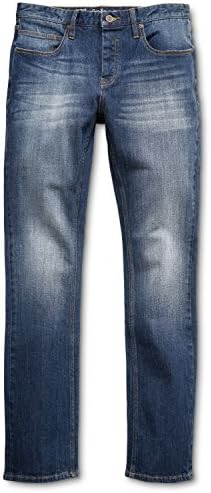 ETNIES Skateboard Pants E1 SLIM DENIM MEDIUM VINTAGE WASH Size 33
