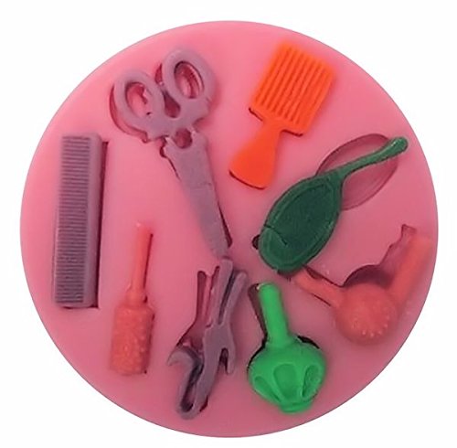 Hair Stylist Tools Silicone Mold For Fondant Gum Paste Chocolate