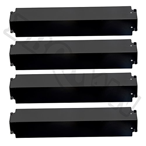 BBQMANN JD321 (4-pack) Porcelain Steel Heat Plate/ Replacement for Select Gas Grill Models, Charbroil and Others (16" X 3 13/16")