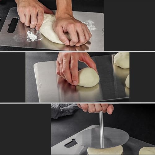 Simple Tortilla Press Maker - 7 Inch Stainless Steel Multi-Functional Dough Press Quesadilla Maker, Roti Maker for Making Flour, Corn, Gluten-Free Tortillas