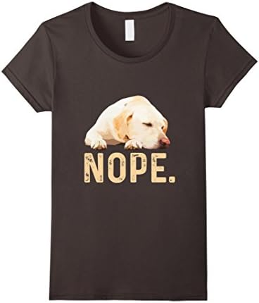 Womens Nope Lazy Labrador Retriever Dog Lover Gift T-Shirt Medium Asphalt