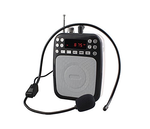 Supersonic SC-1397 Rechargeable Voice Amplifier LED Display/Bluetooth/FM/USB/SD In