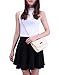 HDE Women's Small Crossbody Handbag Purse Bag with Chain Shoulder Strap (Champagne)