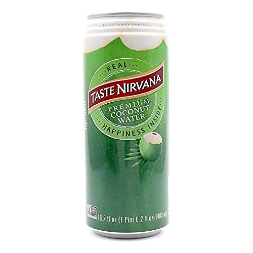 Taste Nirvana Real Coconut Water, Coco Real Premium Coconut Water, 16.2 Ounce Cans (Pack of 65) (Pack of 65)