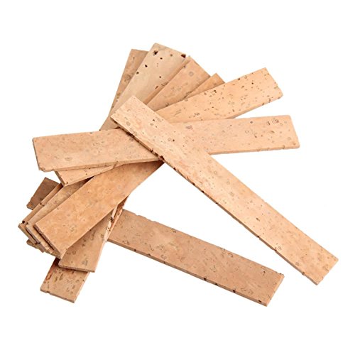 Vaorwne 10x Bb Clarinet Neck Joint Cork Sheet Natural Cork Clarinet Parts 81112mm