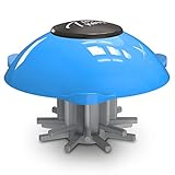 TubKeeper 3-in-1 Hair Catcher Drain Stopper Hot Safety Drain Cover for Bathtub, Blue