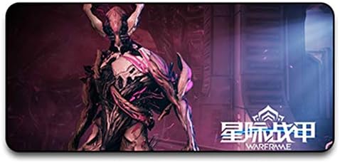 GUOFENG Game War Mouse Pad Warframe Star Wars Oversized Padded Seam Around Laptop Desk Mat 700 * 300 * 3mm Keyboard Desk Pad