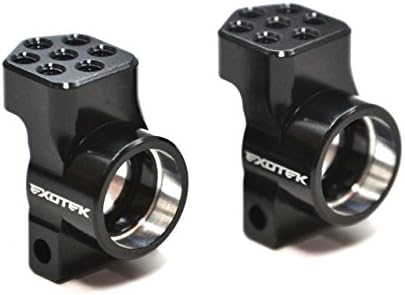 Exotek RC 1656 Alloy Rear Hub Set for X-Ray/XB2, Black