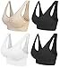 4 Pack Marielle The Ultimate comfort Premium Unpadded Seamless Bra Black White & Nude