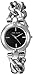 Anne Klein Women's AK/2837ONYX Silver-Tone Watch and Onyx Beaded Bracelet Set