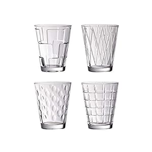 Villeroy & Boch Dressed Up Vaso Juego De 4 Claro, Apto Para Lavavajillas, Vasos De Agua De Cristal, Set Vasos, Copas De Agua, Vidrio De Cristal