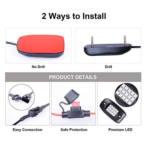 Morefulls-LED-Rock-Lights-Multicolor-Exterior-Light-RGB-Underglow-Neon-Lights-4-Pods-Waterproof-with-APP-Control-Music-Mode-for-Truck-Car-UTV-ATV-SUV-Jeep-4X4