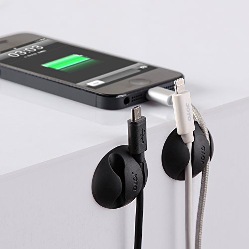 image for JOTO Cable Clips Cord Management Organizer, Wall Desk Desktop Cable Wi