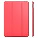 JETech Case for iPad Air 2 (2nd Generation), Smart Cover Auto Wake/Sleep (Red)