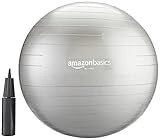 AmazonBasics Balance Ball with Hand Pump - 55 cm