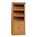 Sauder 402173 Orchard Hills Library with Doors, L: 29.45' x W: 13.47' x H: 71.50', Carolina Oak Finish