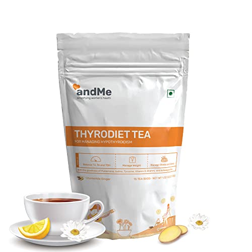 &Me Thyroid Tea for Hypothyroidism Restore healthy T3, T4 levels