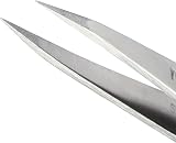 Tweezerman Point Tweezer Stainless Steel Precision Eyebrow Tool view 3