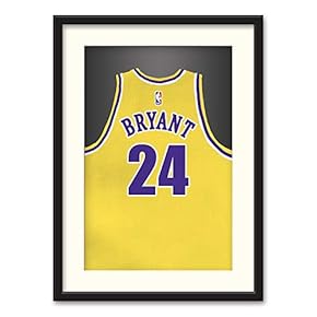 Athletes Jersey Theme Black Framed for Bedroom Livingroom