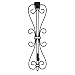 [Front Door WREATH HANGER] - Elegant Design | ADJUSTABLE Hook Length for Tall and Small Doors | PADDING to Prevent Damage like Scratch and Dents | Heavy Duty Cast Iron Metal Hangar - (Brown) primary
