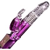 Akstore Wild Passion Vibrating Massage Wand Rechargeable USB Charging Thrusting Rabbit Bunny Swing Rods with Floating Beads Vibe ,Vibration Female Masturbation Sex Tools, Strong Vibration Dilddo Penis , Clit Stimulator Sex Massager for Women Female