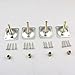 ASIBT Furniture Legs Attachment Plates Industrial Strength Mounting T-Plate 5/16