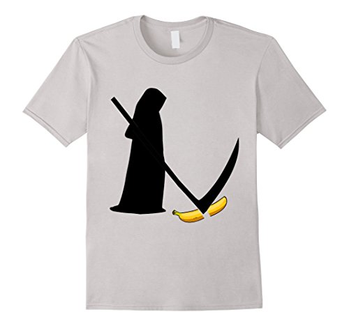Cool Grim Reaper Cuts A Banana Halloween Gifts Shirt Costume