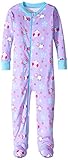 New Jammies Little Girls' Toddler Zippered Footie Pajamas, Snow Owl Girls, 3T