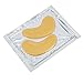 Anti Aging Treatments Set / Kit of 10 Pairs Eyes 24K Gold / Golden Collagen Gel Crystal Masks / Patches for Wrinkles / Crows Feet, Dark Circles and Puffiness / Puffy Eye Bags Removal and Moisturizing