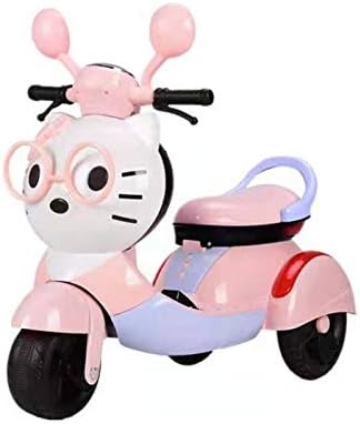 充電式 オートバイ 電動乗用バイク 子供用 猫の顔のデザイン乗用玩具 2