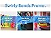 SWIRLY BANDS 10 pack - Fidgeting, ADHD, Autism, Anxiety toy - Sensory and motor aid spectrum mild bracelet autistic